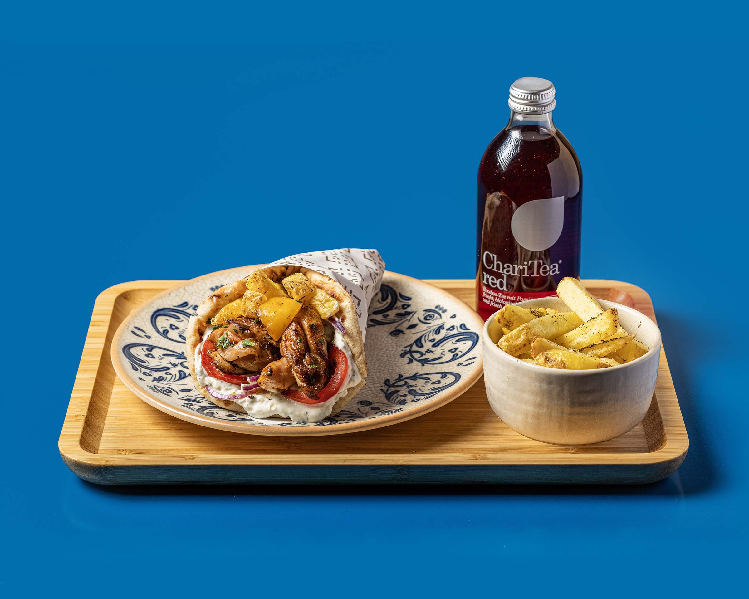Menu Pita Souvlaki Frites